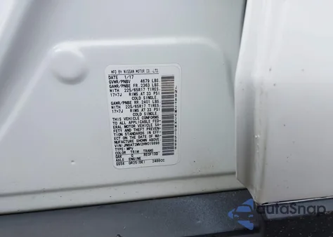 2017 Nissan Rogue Sv from USA, damaged, VIN JN8AT2MV2HW015898